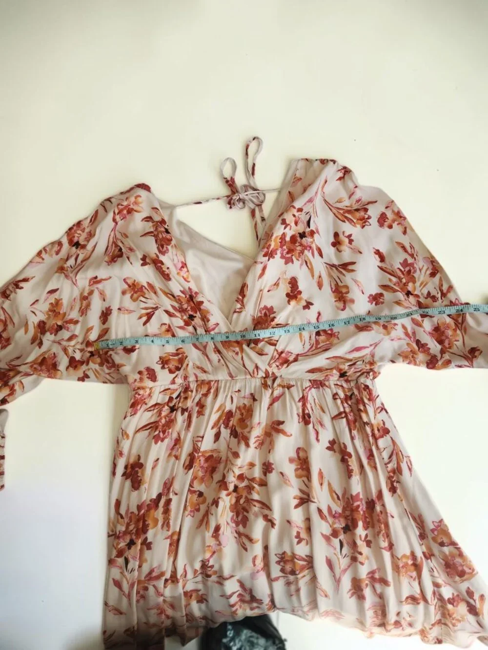 🌸 Emily Wonder Floral Dress NWT Large Flowy Boho Tie Back 🌸 - Picture 9 of 12